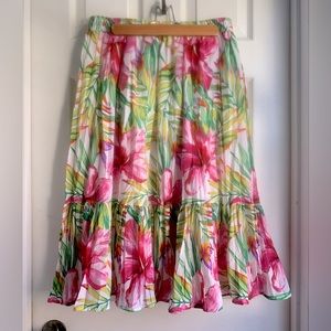 Mix Nouveau Tropical Midi Skirt